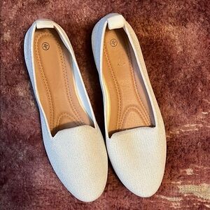 Elegant White Women's Flats